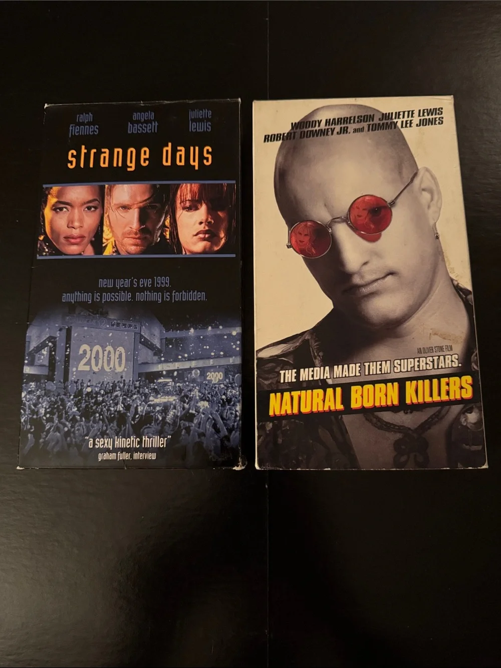 Natural Born Killers & Strange Days Movie VHS 📼 Duo - Juliette Lewis action film
